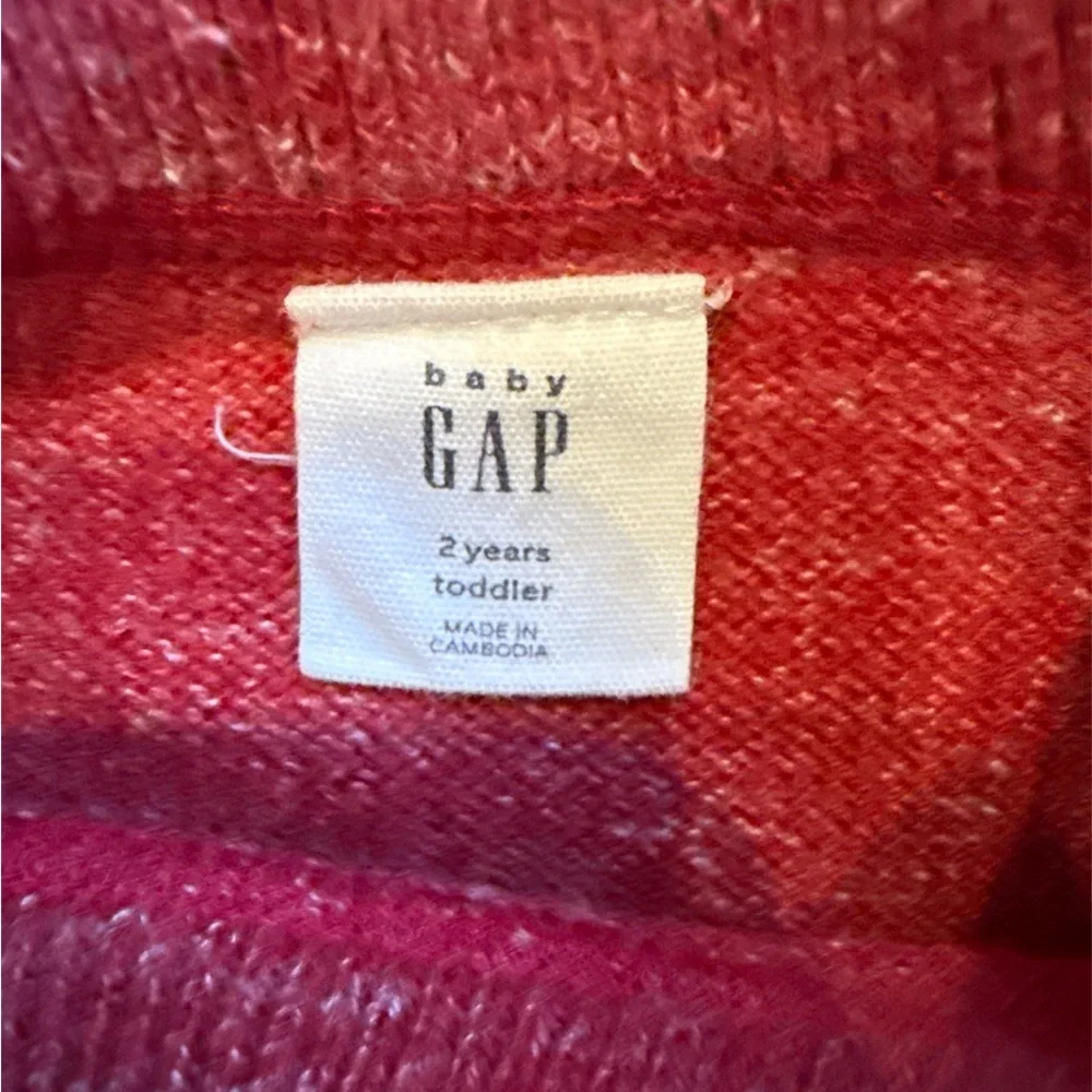 Baby‎ Gap Red Marled Knit Brannan Bear Sweater Size 2T Toddler